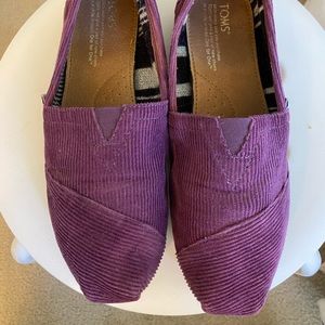 Purple corduroy Toms